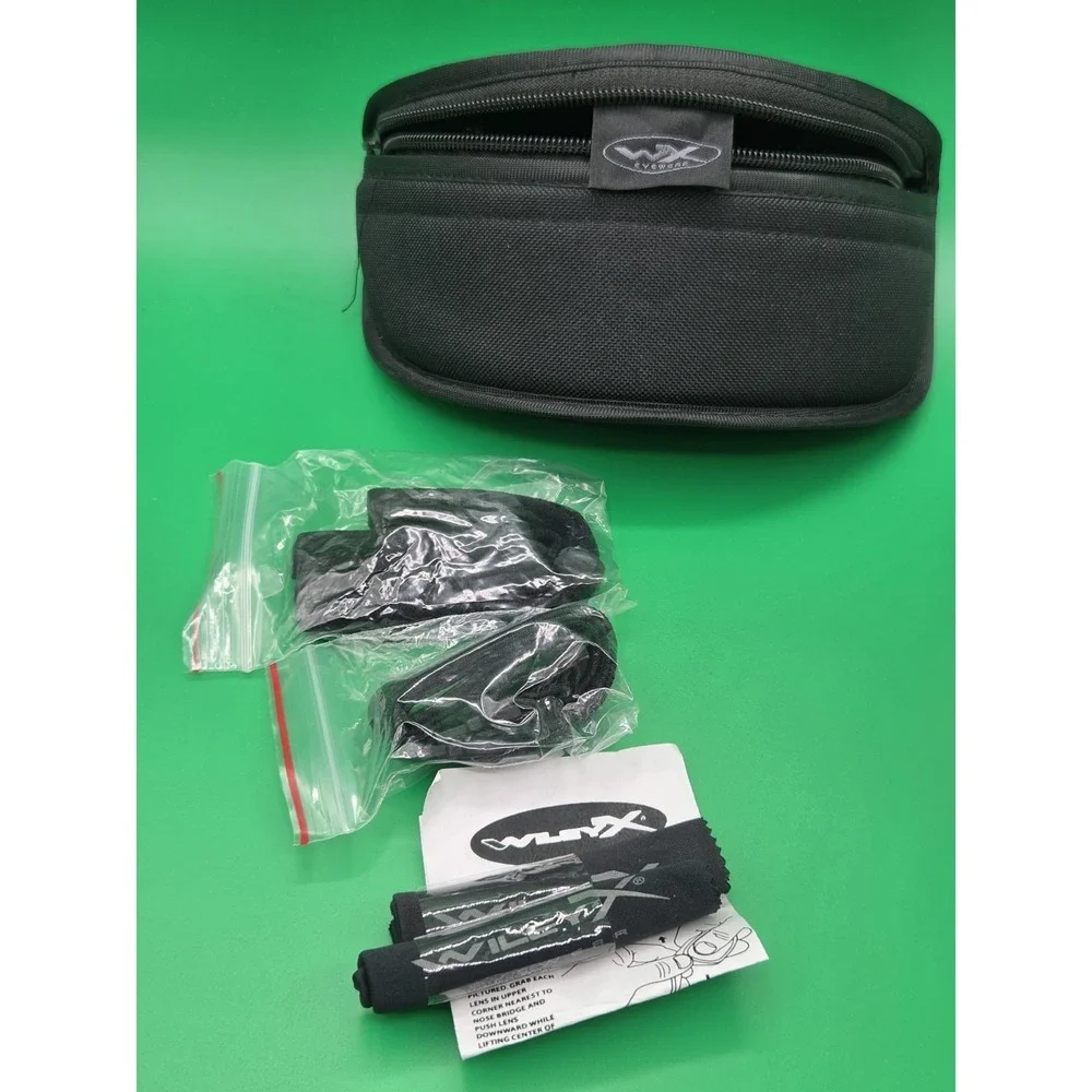 Wiley X Z87-2 SG-1 Protective Glasses Tactical Military Straps Case Italy Shoot